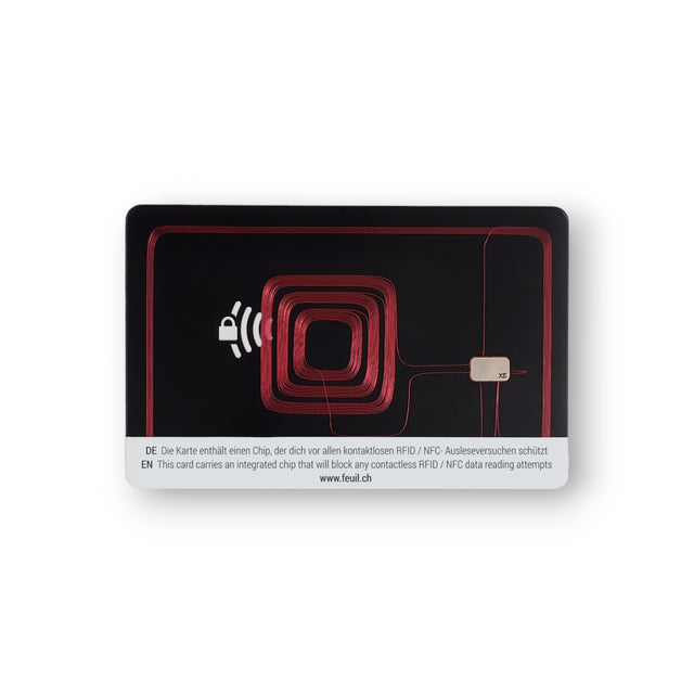 Carte de protection RFID, PUCE intégrée