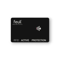 Thumbnail for rfid active protection schutz karte schützt dein gesamtes portemonnaie. Transparent sichtbarer Chip - feuil wallets | accessories