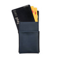 Mini Wallet in der Farbe Grand Bleu, Marineblau | Vorderansicht - feuil wallets | accessories