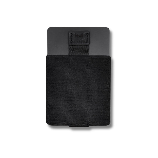 Portemonnaie ULTRALIGHT in der Farbe Schwarz | Hinteransicht - feuil wallets | accessories