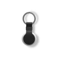 Thumbnail for AirTag Anhänger Frontansicht in Schwarz. Schlüsselanhänger - swiss made von feuil wallets | accessories